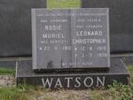 WATSON Leonard Christopher 1910-1979 & Rosie Muriel BENTLEY 1912-1994