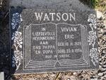 WATSON Vivian Eric 1928-1994