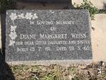 WEISS Diane Margaret 1961-1962
