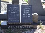 WESTERVELD G. 1910-1979 & Elsie Susanna 1909-2003