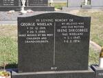 WHELAN George 1919-1988 :: SHROSBREE Irene nee WHELAN 1947-1974
