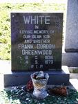 WHITE Frank Gordon Greenwood 1936-1973