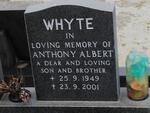 WHYTE Anthony Albert 1949-2001