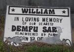 WILLIAM Dempu Sarah 1928-2000