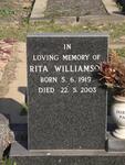 WILLIAMSON Rita Johanna 1919-2003