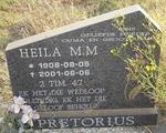 PRETORIUS Heila M.M. 1908-2001