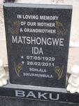 BAKU Matshongwe Ida 1929-2011