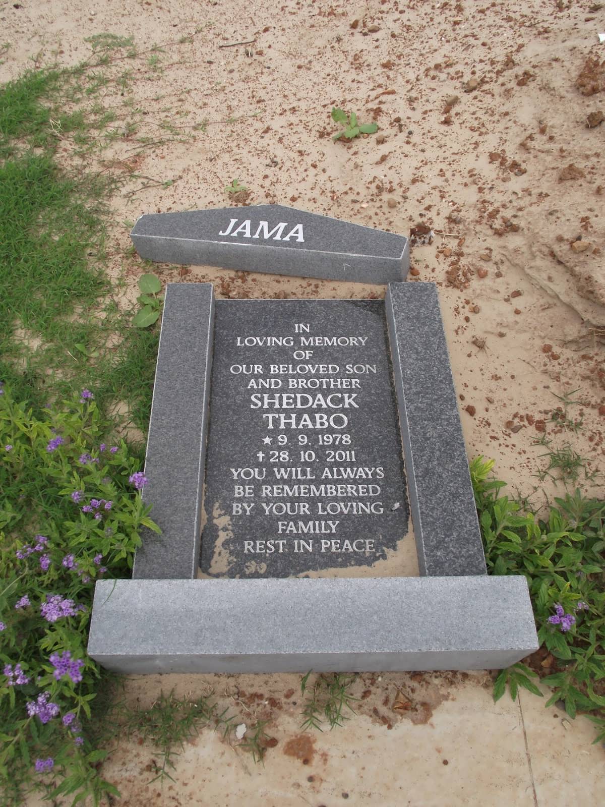 JAMA Shedack Thabo 1978-2011