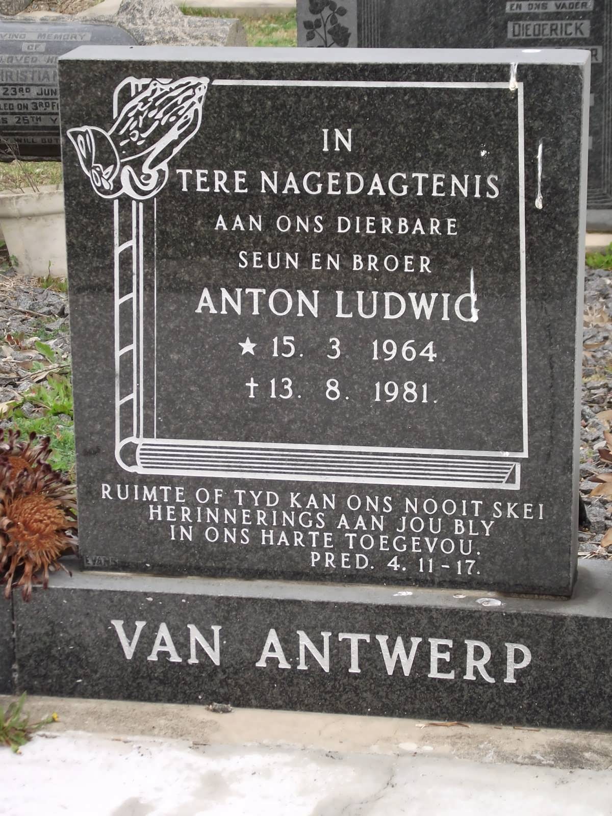 ANTWERP Anton Ludwig, van 1964-1981