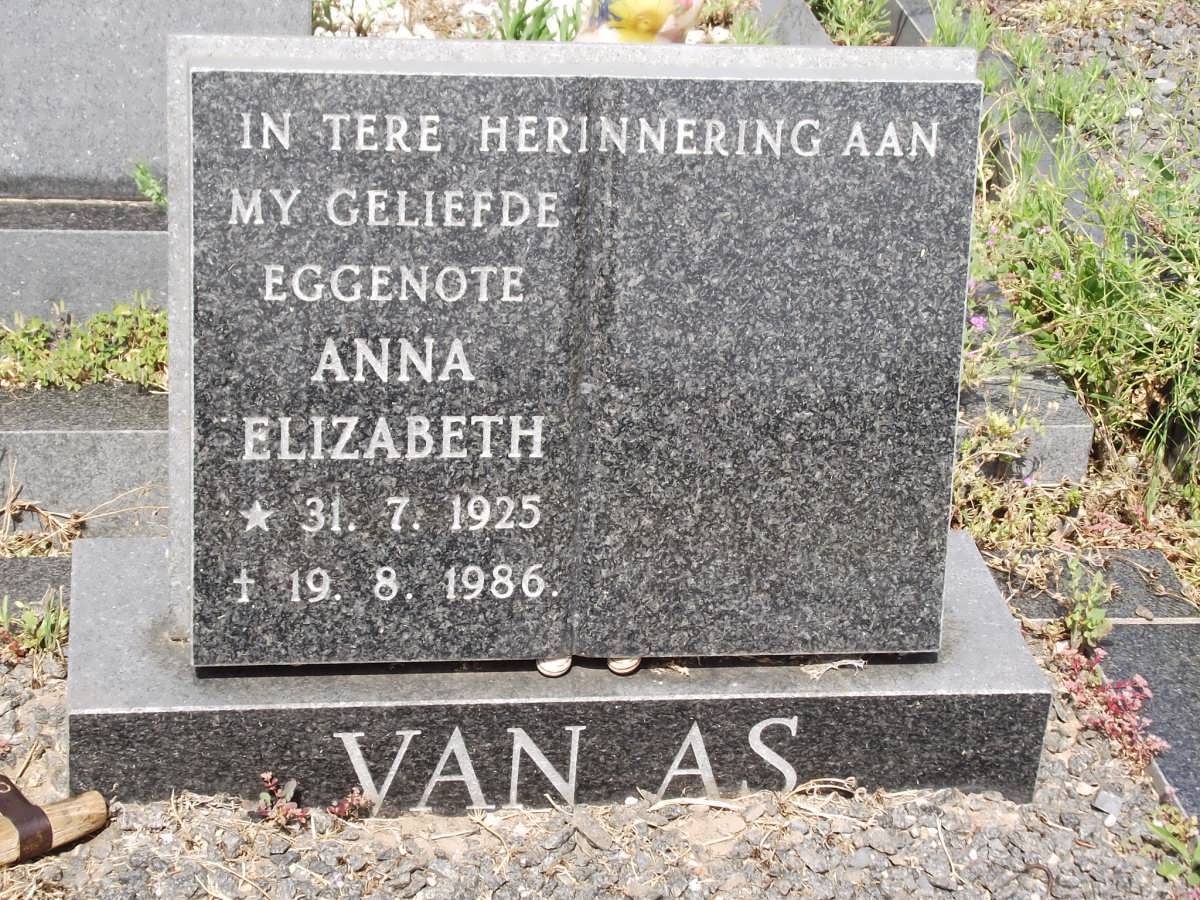 AS Anna Elizabeth, van 1925-1986
