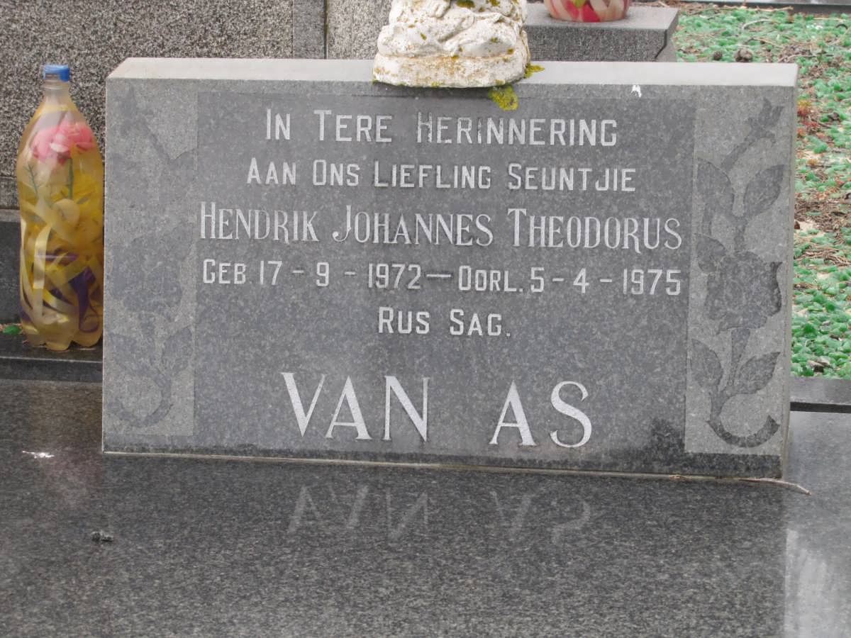 AS Hendrik Johannes Theodorus, van 1972-1975