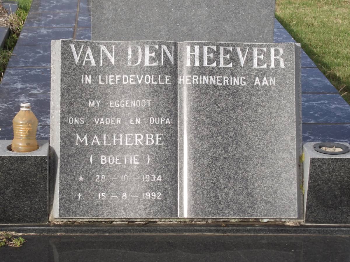 HEEVER Malherbe, van den 1934-1992