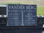 BERG Casper, van der 1919-1983 :: BERG Joan Marriot, van der 1940-1995