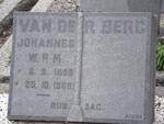 BERG Johannes W.R.M., van der 1898-1969