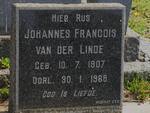 LINDE Johannes Francois, van der 1907-1968
