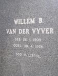 VYVER Willem B., van der 1909-1978