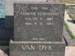 DYK Andries Gerhardus, van 1885-1965