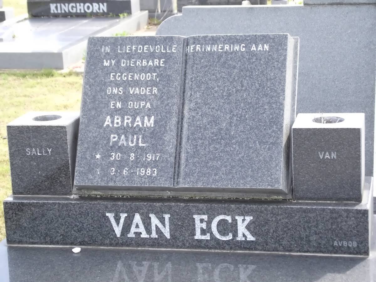ECK Abram Paul, van 1917-1983