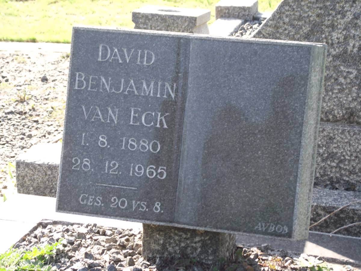 ECK David Benjamin, van 1880-1965