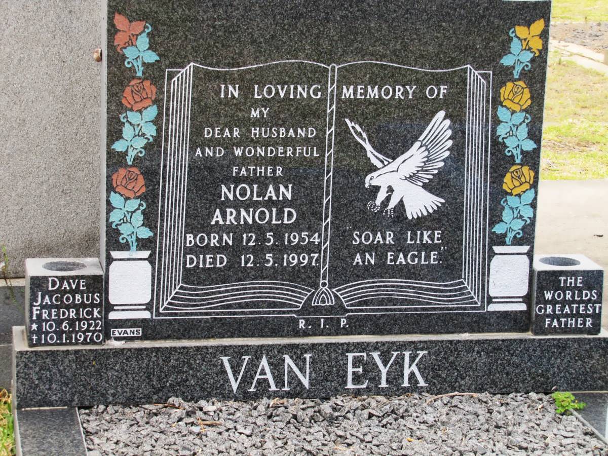 EYK Nolan Arnold, van 1954-1997 :: EYK Dave Jacobus Frederick, van 1922-1970