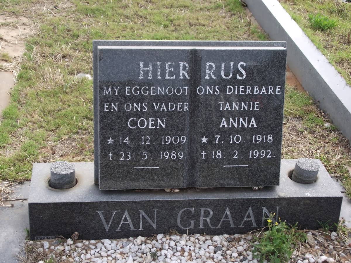 GRAAN C.H. 1909-1989 & Anna 1918-1992