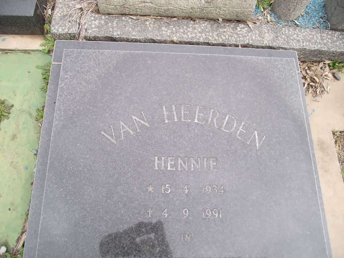 HEERDEN H.J., van 1934-1991