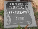 ITERSON Frederika Theunisina, van 1928-2007