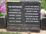 OUDTSHOORN Henry Louis, van 1946-2010