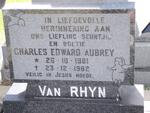 RHYN Charles Edward Aubrey, van 1981-1982