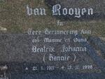 ROOYEN Beatrix Johanna, van 1911-1998