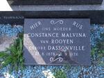 ROOYEN Constance Malvina, van nee DASSONVILLE 1878-1976