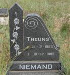 NIEMAND Theuns 1985-1985