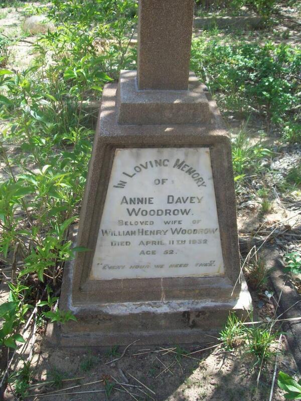 WOODROW Annie Davey -1932
