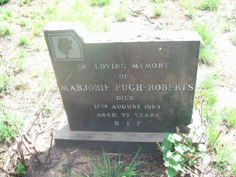 ROBERTS Marjorie, Pugh -1963