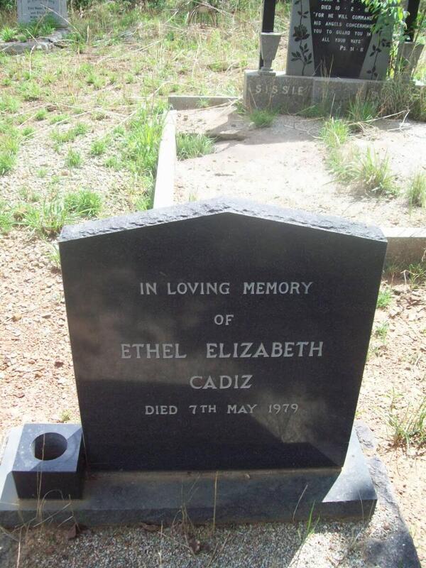 CADIZ Ethel Elizabeth -1979