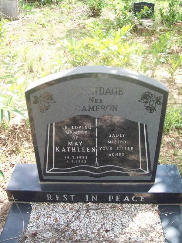 STANDAGE May Kathleen nee CAMERON 1925-1993
