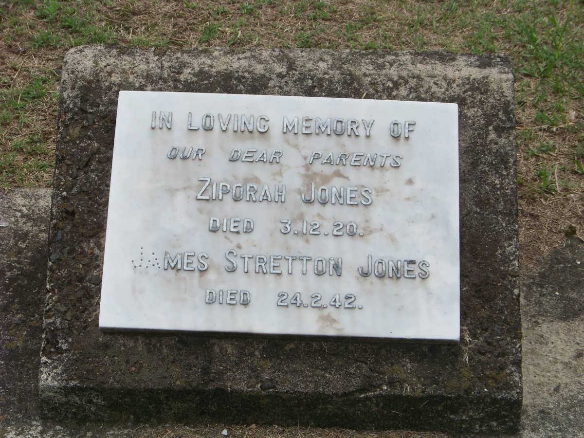 JONES James Stretton -1942 & Ziporah -1920