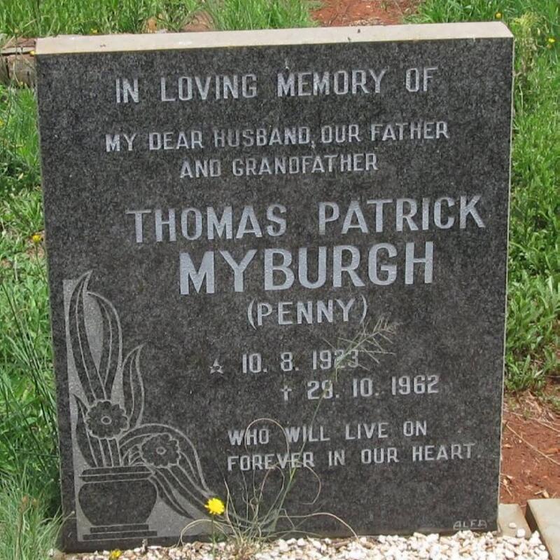 MYBURGH Thomas Patrick 1923-1962