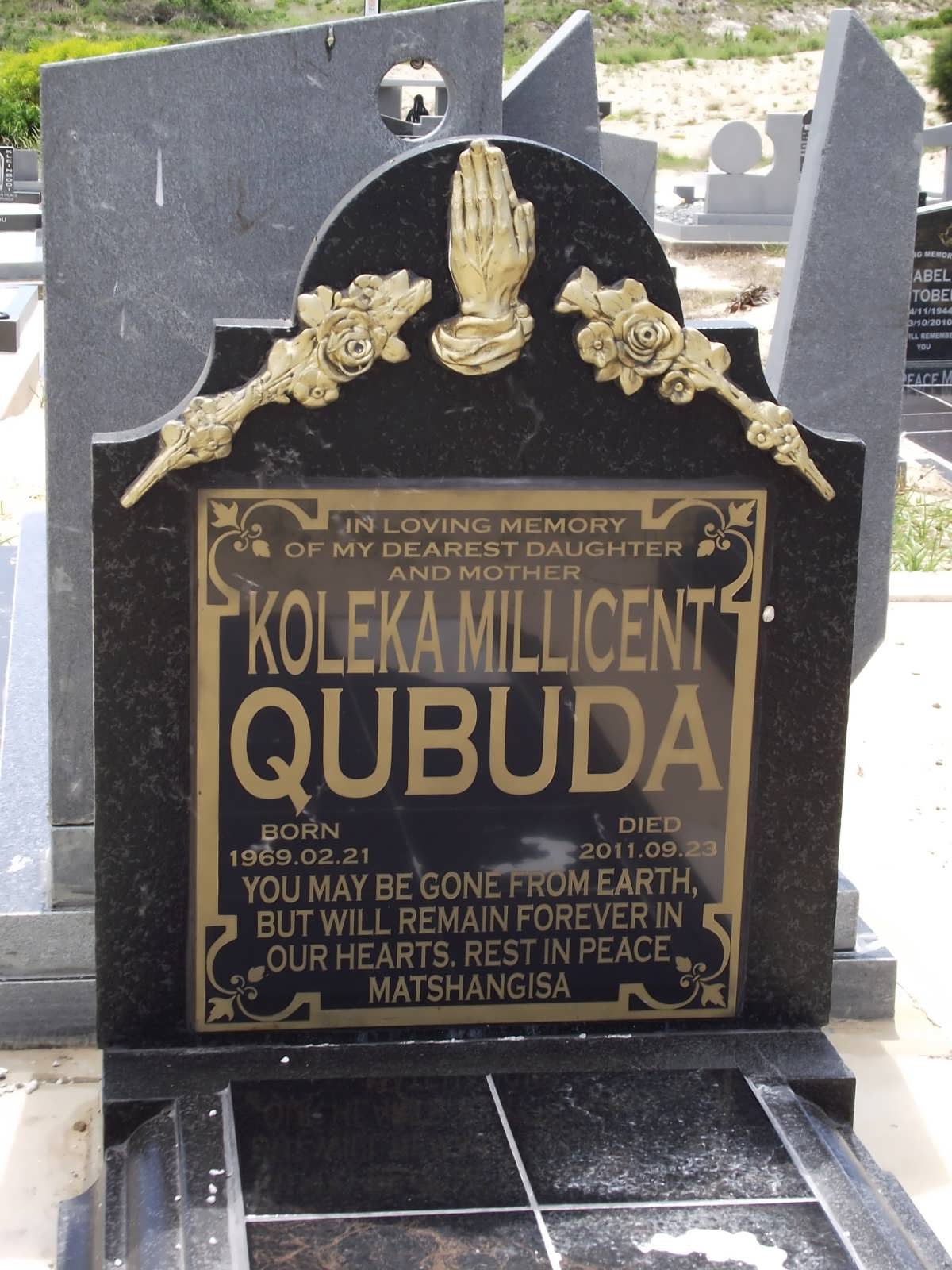 QUBUDA Koleka Millicent 1969-2011