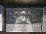 ALLCHURCH William Baron 1902-1979 & Elizabeth Adelaide 1908-1994