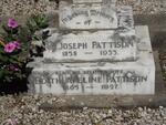 PATTISON Joseph 1858-1933 & Edith Aveline 1865-1927
