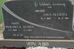 ABO Wilhelmus A. Jacobus, von 1889-1983 & Anna Francina 1892-1967