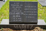 MARITZ Elizabeth Alida 1894-1991