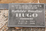 HUGO Mathilda Rosaline nee GIBBS 1913-1998