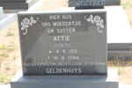 GELDENHUYS Attie nee CLOETE 1931-1994
