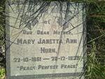 HURN Mary Janetta Ann 1861-1938