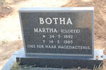 BOTHA Martha nee CLOETE 1892-1985