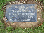 OELRICH Helena Elizabeth nee VON MALTITZ 1911-2001