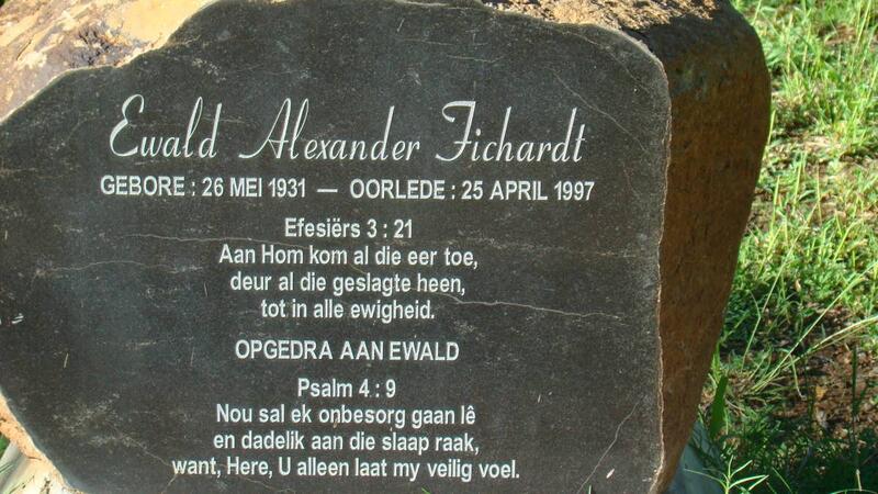FICHARDT Ewald Alexander 1931-1997