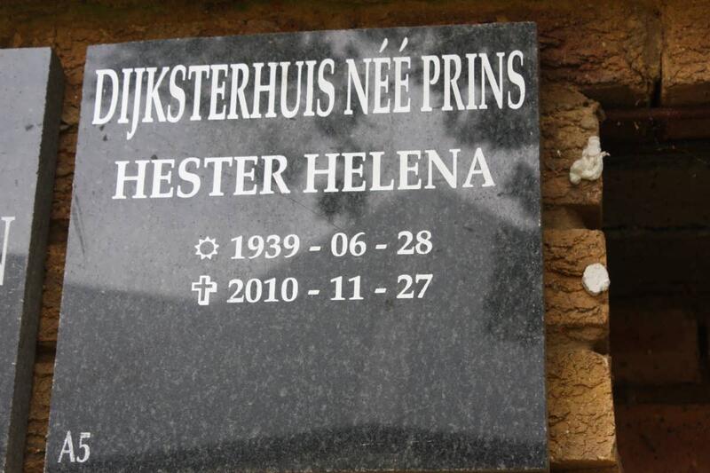 DIJKSTERHUIS Hester Helena nee PRINS 1939-2010